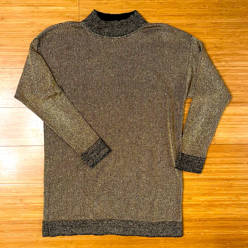 Gold vintage Pierre Cardin Turtle neck tunic